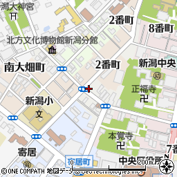 新潟県新潟市中央区南浜通周辺の地図
