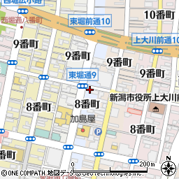 新潟県新潟市中央区東堀前通８番町1380周辺の地図