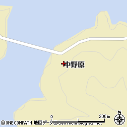 福島県福島市飯坂町茂庭中野原周辺の地図