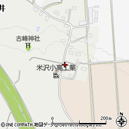 山形県米沢市竹井2363周辺の地図
