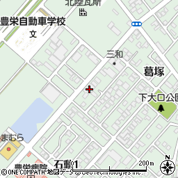 コモン葛塚２Ａ周辺の地図