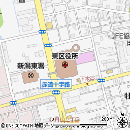 新潟市社会福祉協議会　東区社会福祉協議会周辺の地図