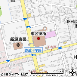 新潟県新潟市東区周辺の地図
