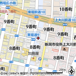 新潟県新潟市中央区東堀前通９番町1381周辺の地図