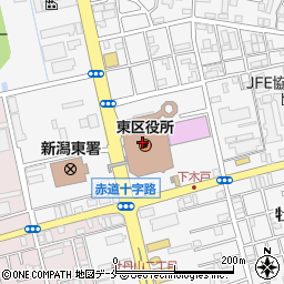 新潟市東区プラザ周辺の地図