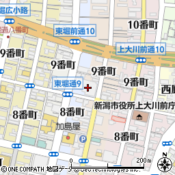 新潟県新潟市中央区東堀前通９番町1383周辺の地図
