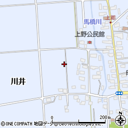 山形県米沢市川井周辺の地図