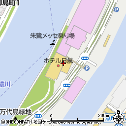 朱鷺メッセ新潟県パスポートセンター周辺の地図