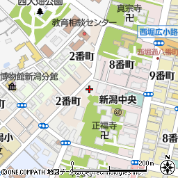 新潟県新潟市中央区北浜通（１番町）周辺の地図