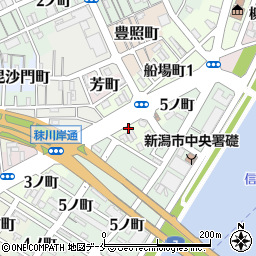 新潟県新潟市中央区新島町通（４ノ町）周辺の地図