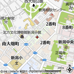 新潟県新潟市中央区中大畑町周辺の地図