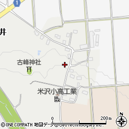 山形県米沢市竹井2305周辺の地図