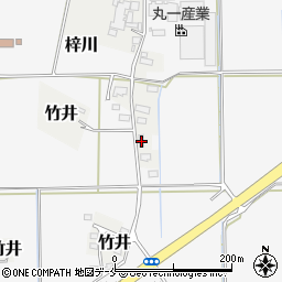 山形県米沢市竹井1207-6周辺の地図