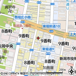 新潟芸妓置屋組合周辺の地図