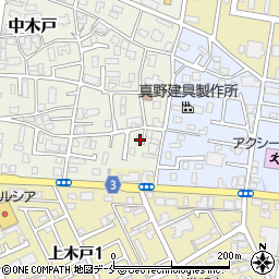 新潟県新潟市東区中木戸86周辺の地図