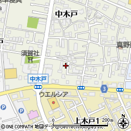 新潟県新潟市東区中木戸78周辺の地図