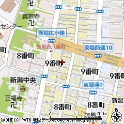 新潟店舗センター周辺の地図