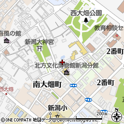 新潟市　旧齋藤家別邸周辺の地図