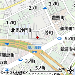 新潟県新潟市中央区相生町周辺の地図