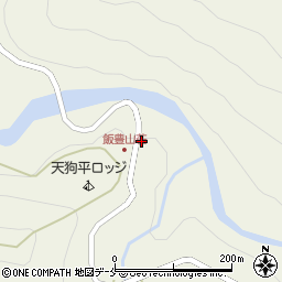 飯豊山荘周辺の地図