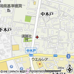 新潟県新潟市東区中木戸284周辺の地図