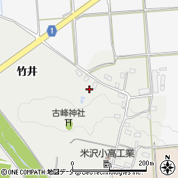 山形県米沢市竹井2355周辺の地図