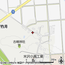 山形県米沢市竹井2167周辺の地図