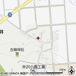山形県米沢市竹井2169周辺の地図