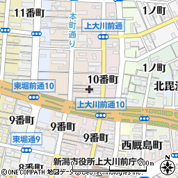 新潟県新潟市中央区上大川前通１０番町1867周辺の地図