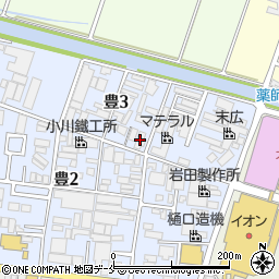 寺山クリーニング豊工場周辺の地図