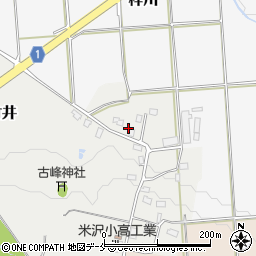 山形県米沢市竹井2173周辺の地図
