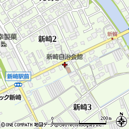 新潟市老人憩いの家　新崎荘周辺の地図