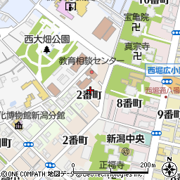 新潟県新潟市中央区北浜通２番町周辺の地図