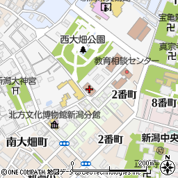 日本年金機構新潟西年金周辺の地図