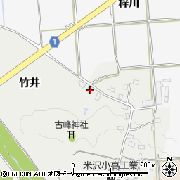 山形県米沢市竹井2165-7周辺の地図