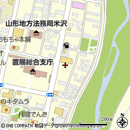 ネッツトヨタ山形　米沢店周辺の地図