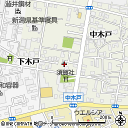 新潟県新潟市東区中木戸286周辺の地図
