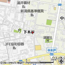 新潟県新潟市東区中木戸376周辺の地図