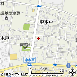新潟県新潟市東区中木戸282周辺の地図