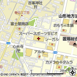 ゼビオスポーツ米沢店周辺の地図
