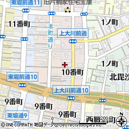 新潟県新潟市中央区上大川前通１０番町1871周辺の地図