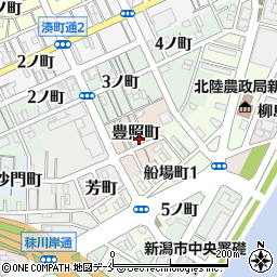 新潟県新潟市中央区豊照町周辺の地図