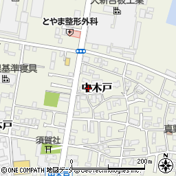 新潟県新潟市東区中木戸215周辺の地図