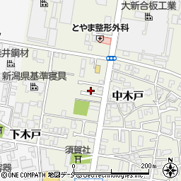 新潟県新潟市東区中木戸309周辺の地図