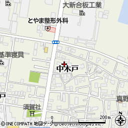 新潟県新潟市東区中木戸周辺の地図
