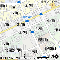 新潟県新潟市中央区東湊町通周辺の地図