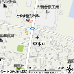 新潟県新潟市東区中木戸208周辺の地図