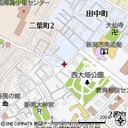 新潟西大畑郵便局周辺の地図