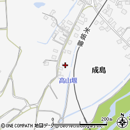 山形県米沢市広幡町成島874周辺の地図
