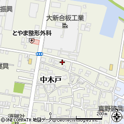 新潟県新潟市東区中木戸201周辺の地図
